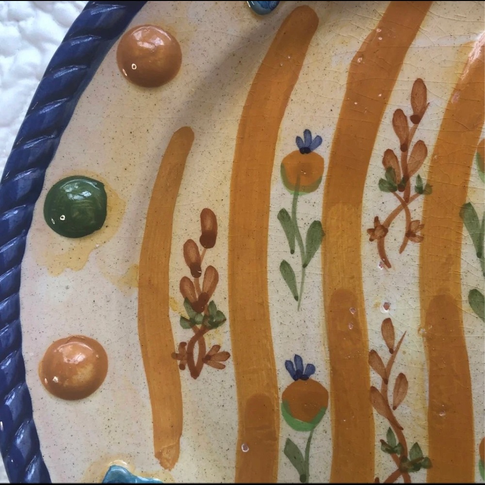 World Bazare Ceramic Plate  10" - Picture 2 of 4